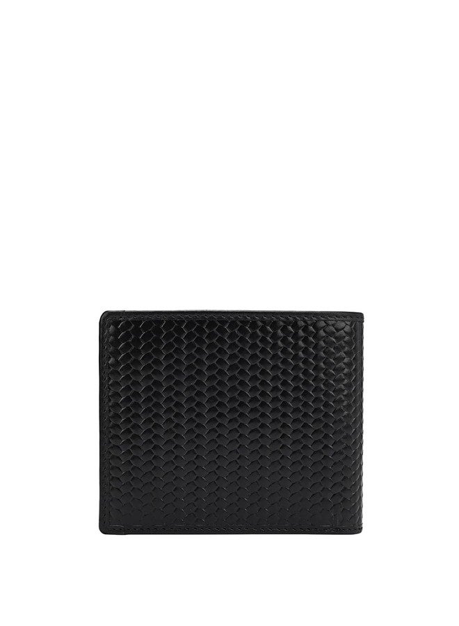 Da Milano RFID Protected Leather Wallet for Men with Card Slot - Black - Image 3
